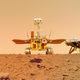 The new “selfie,” showing the Zhurong rover and its landing platform.